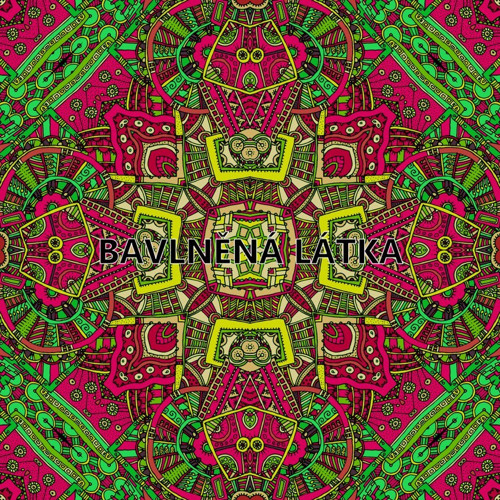 Bavlněná látka - panel 35 x 35 cm