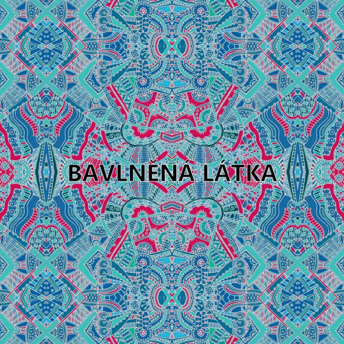 Bavlněná látka - panel 35 x 35 cm