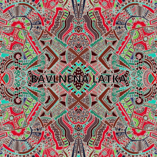 Bavlněná látka - panel 35 x 35 cm