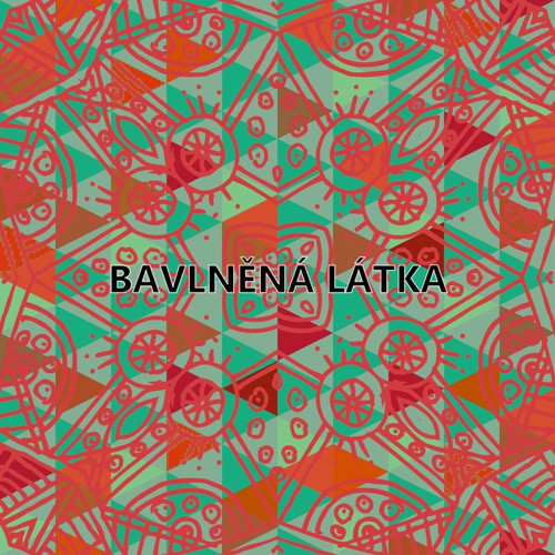 Bavlněná látka - panel 35 x 35 cm