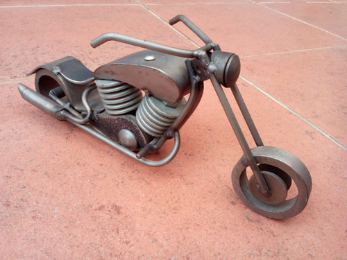 KOVOVÁ MOTORKA choper — foto 1