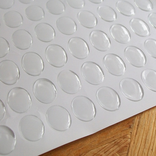 PLASTOVÉ SAMOLEPÍCÍ ČOČKY 18x13 mm - 10 ks