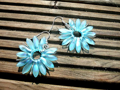Naušnice : " Marguaritas - so blue ! " — foto 1