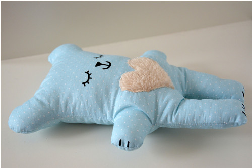Wide Bubu Bear blue/white dots — foto 1