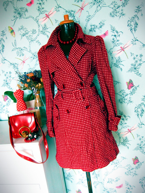 Kabátek chic retro dots — foto 1