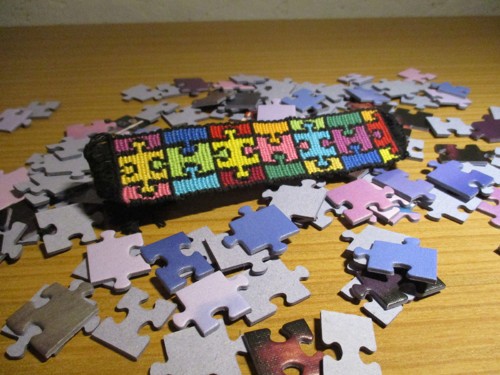 Náramek z bavlnek-puzzle — foto 1