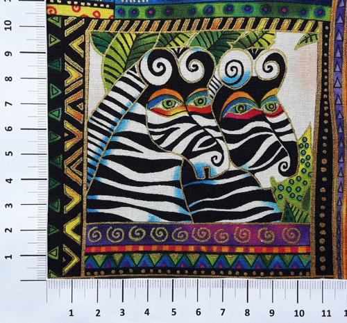 Mythical Jungle by Laurel Burch - zlatotisk panel — foto 1