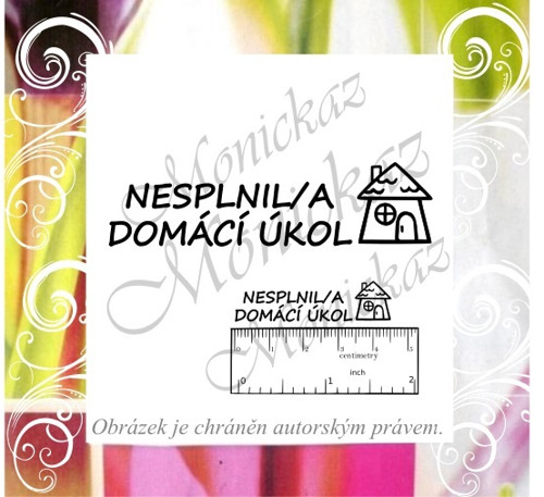 Nesplnil/a domácí úkol 53 b). Razítko. — foto 1