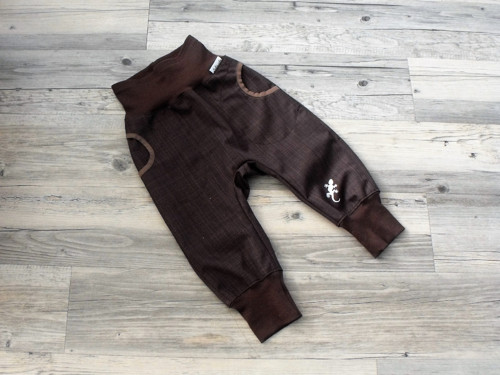 Softshellové kalhoty - Tm. hnědé- Vel.86 — foto 1