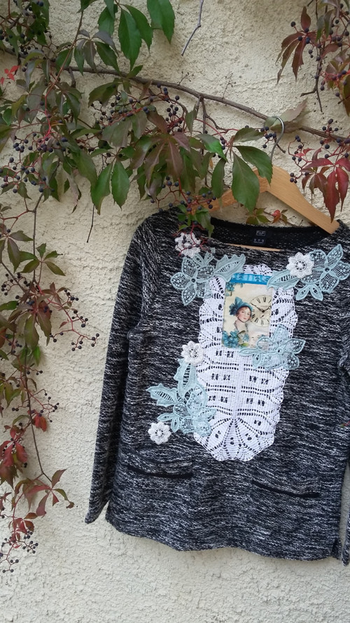 Svetr v "boho"stylu , vel.M — foto 1