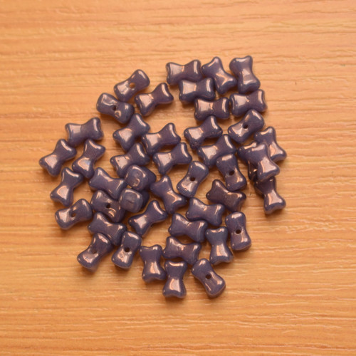 Mačkané korálky - mašličky - 6x 3,5mm