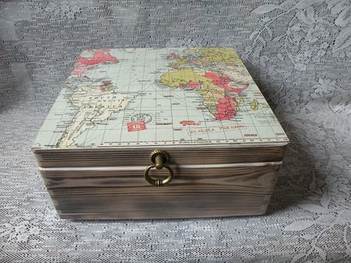 Cestovatelská bedna mapa — foto 1