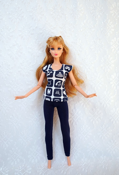 Modrý komplet pro Barbie — foto 1
