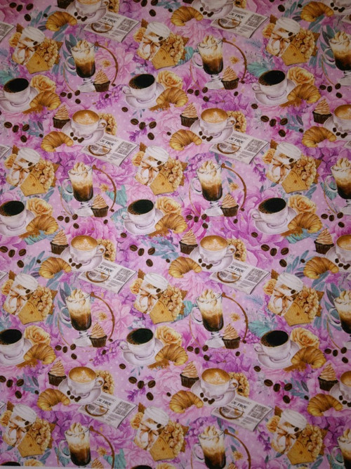 Bavlněná látka - panel 35 x 35 cm — foto 1