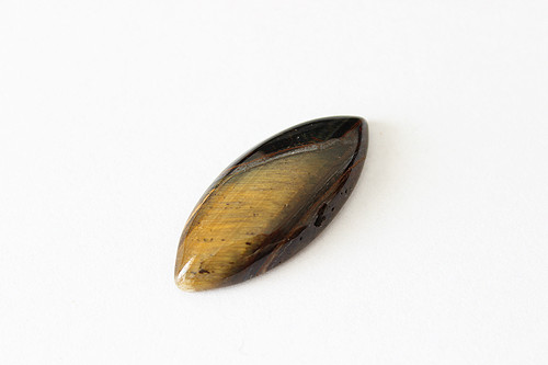 Tygří oko - kabošon - 14x31 mm — foto 1