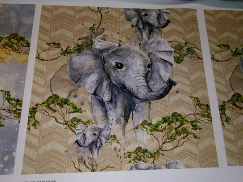 Bavlněná látka - panel 35 x 35 cm — foto 1