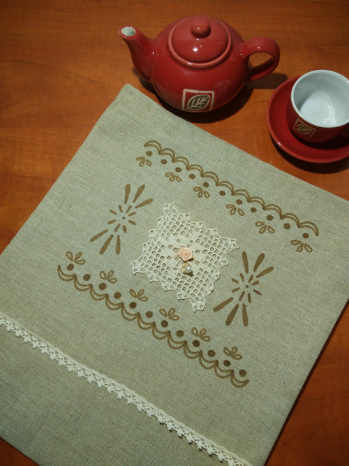 Lněný Pytlík- Shabby Chic — foto 1