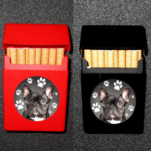 Francouzský Buldoček Pouzdro Na Cigarety 3D obr.