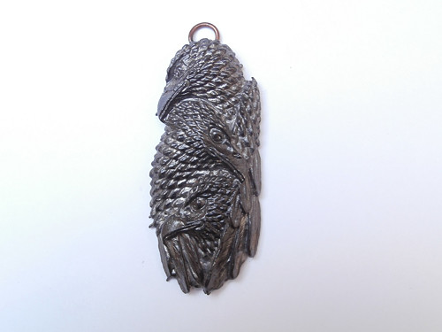 Přívěsek Totem s orli - cín s patinou