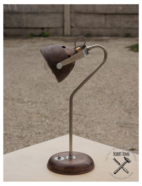 Stolná lampa KNIHOMOĽ tmavohnedá — foto 1