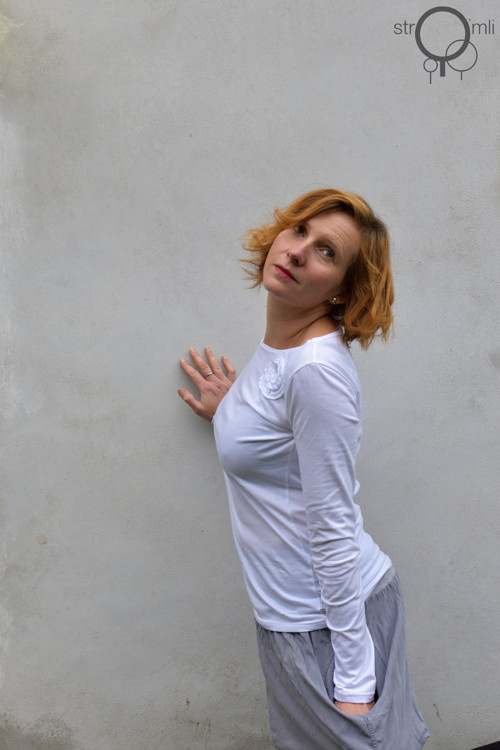 Bílé s aplikací, vel. S — foto 1