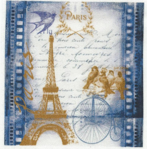 Bavlněná látka - panel 9 x 9,5 cm