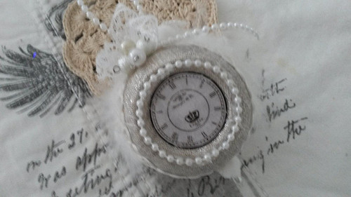 VINTAGE vánoční ozdoba průměr 7cm — foto 1