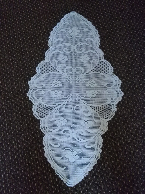 Bílá háčkovaná velká — foto 1