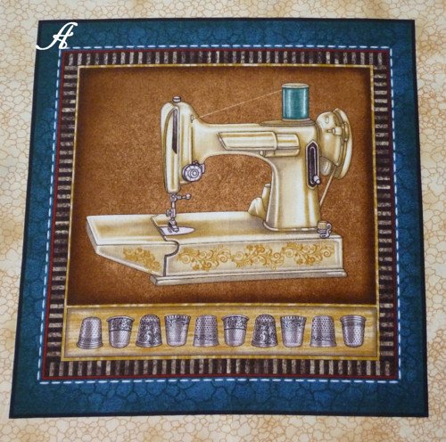 Šicí stroje - bavlněný panel — foto 1