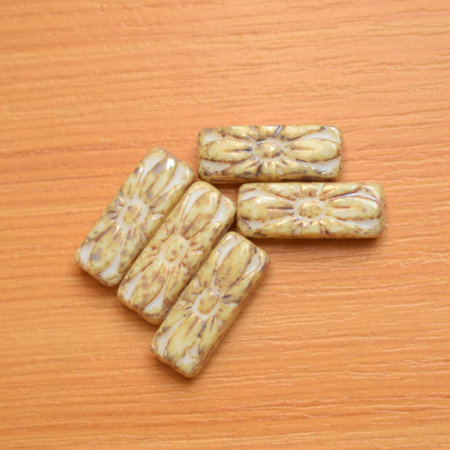 Mačkané korálky - 20x8mm — foto 1