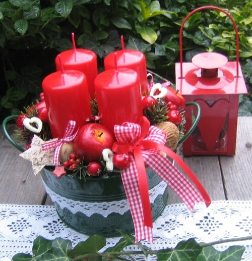 Adventní svícen v plecháčku — foto 1