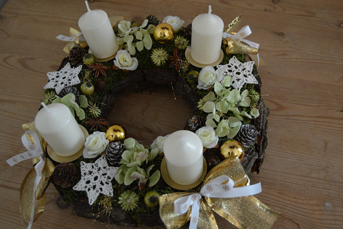 Adventní přírodní se zlatou — foto 1