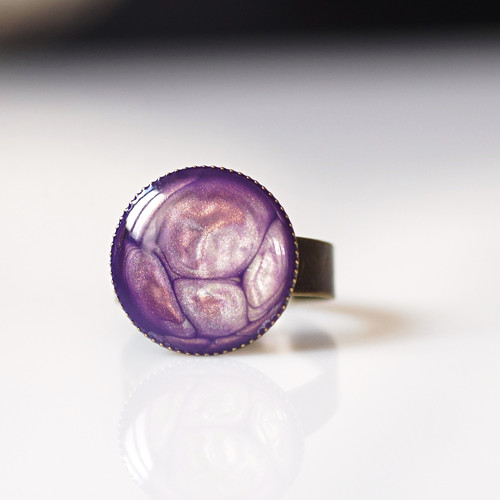 Malovaný prstýnek "Violet" — foto 1