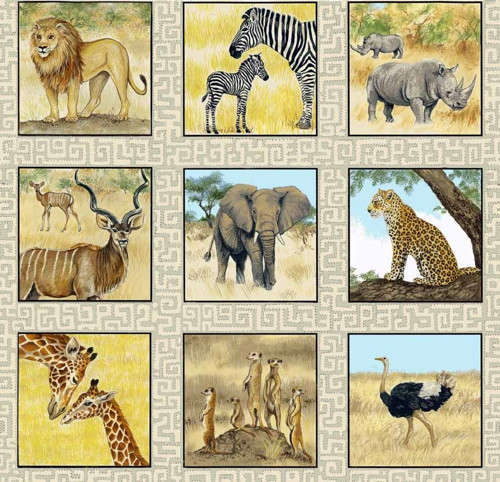 Africká zvířata I. - panel — foto 1