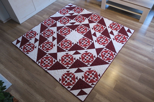 Patchworkový přehoz RED QUILT — foto 1