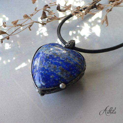 Srdce - lapis lazuli — foto 1