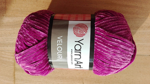 Velour odstín 855 růžovofialová