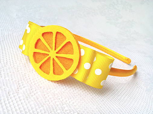 Lemon headband