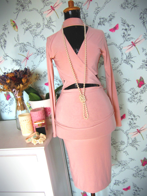 Šaty rafinované powder pink — foto 1