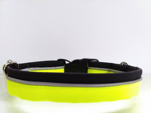 Obojek softshell reflexní - neon žlutá/černá