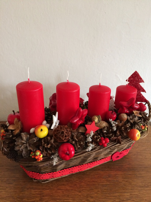 Adventní svícen se stromečkem — foto 1
