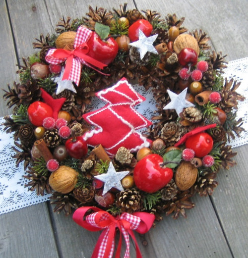 Adventní věnec se stromečkem — foto 1
