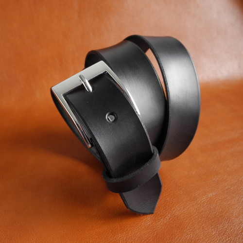 Černý - š 3,8 cm; pás: max 95-110 cm — foto 1
