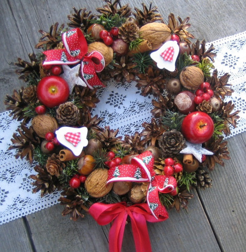 Adventní věneček se zvonečky — foto 1