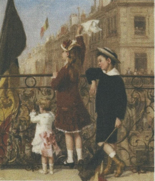 Bavlněná látka - panel 11 x 12,5 cm