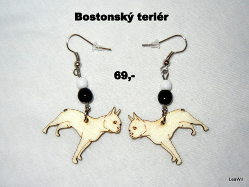 Naušnice pes bostonský teriér — foto 1