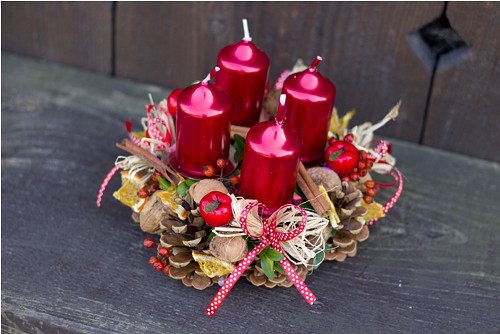 Adventní věneček vánoční klasika — foto 1