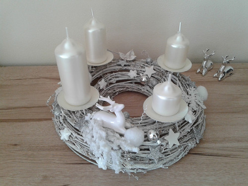 Adventní svícen s jelenem — foto 1