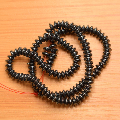 Hematit - disky - 6x2,5mm - 10 kusů