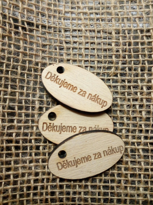 Cedulka- Děkujeme za nákup